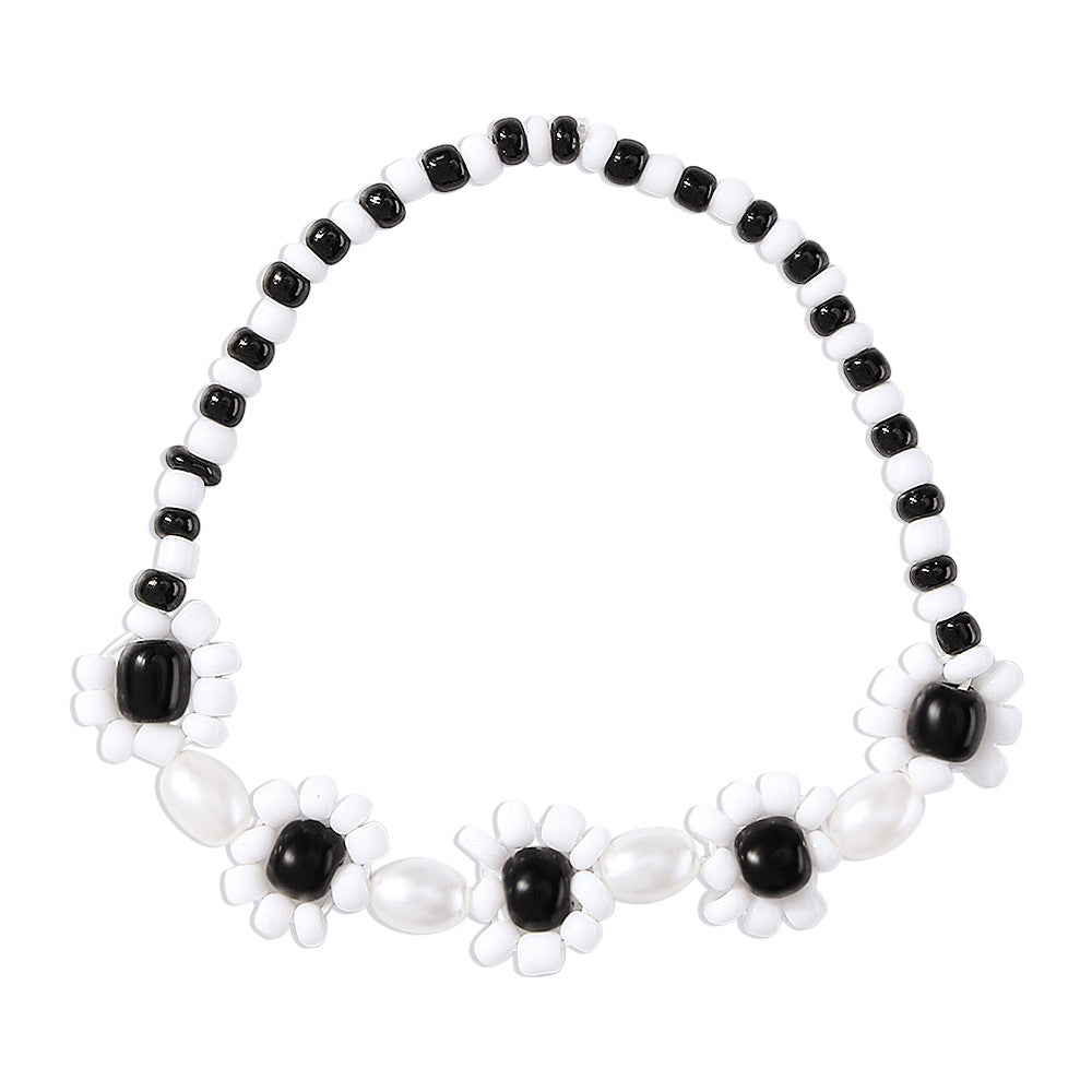 Wholesale Flowers Rice Beads Imitation Pearl Bracelet